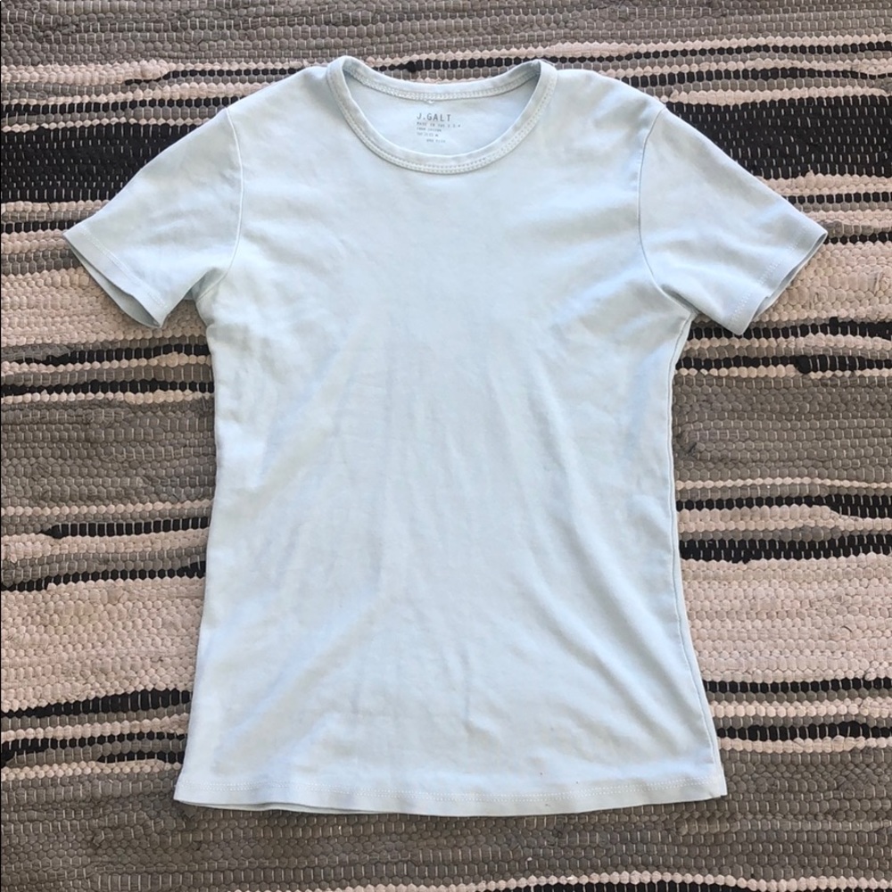 Brandy Melville John Galt light blue shirt